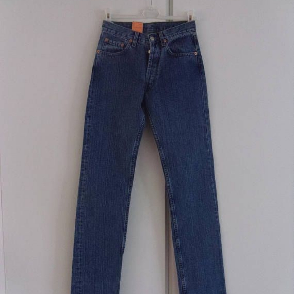 Levis Straight Leg High Rise Button Fly 50…